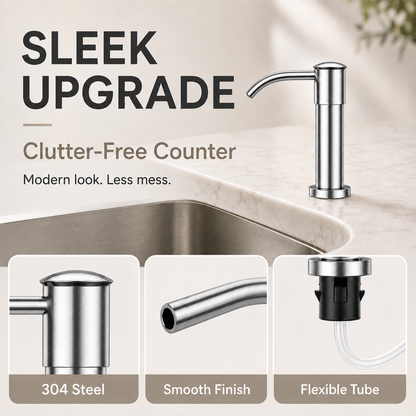 304 Stainless Steel Soap Dispenser Extension Tube Kit