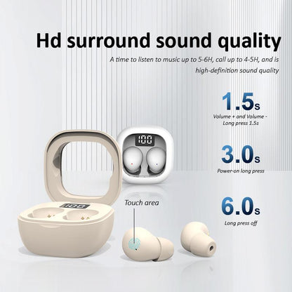 😴 Mini Invisible Sleep Earbuds – Bluetooth 5.4 True Wireless Headphones 🎧