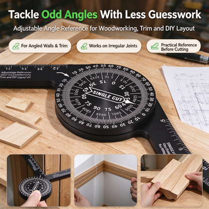 360° AdAdjustable Woodworking Angle Finder