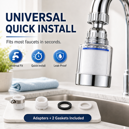 💧 360° Swivel Water Purifier & Aerator