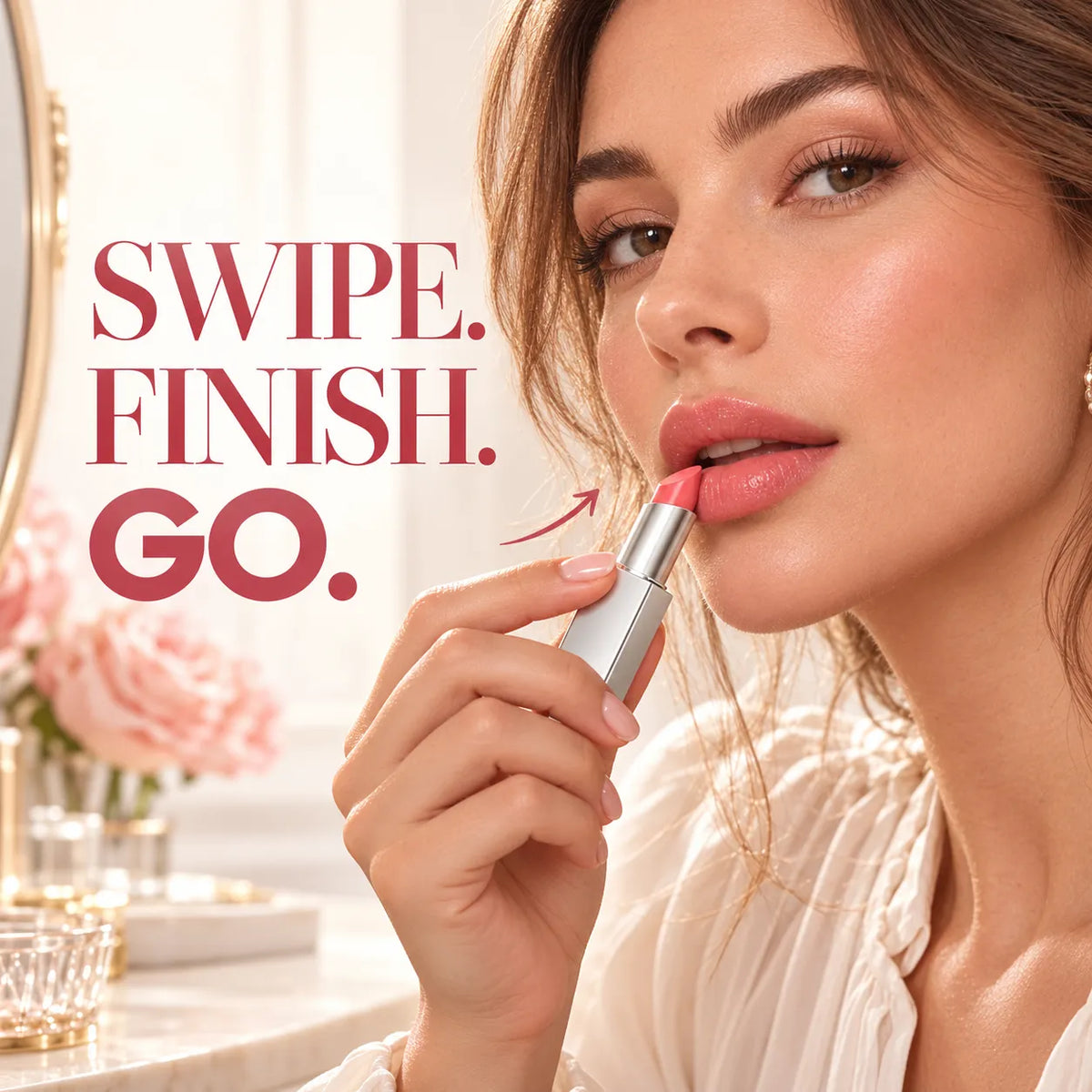 💄 Glossy Tinted Lipstick ✨ Sheer Color & Luminous Shine — 4 Shades