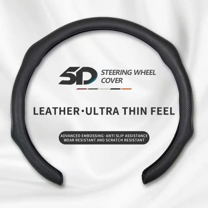 🚗 Napa Leather Steering Wheel Cover – Ultra-Thin Comfort ✨