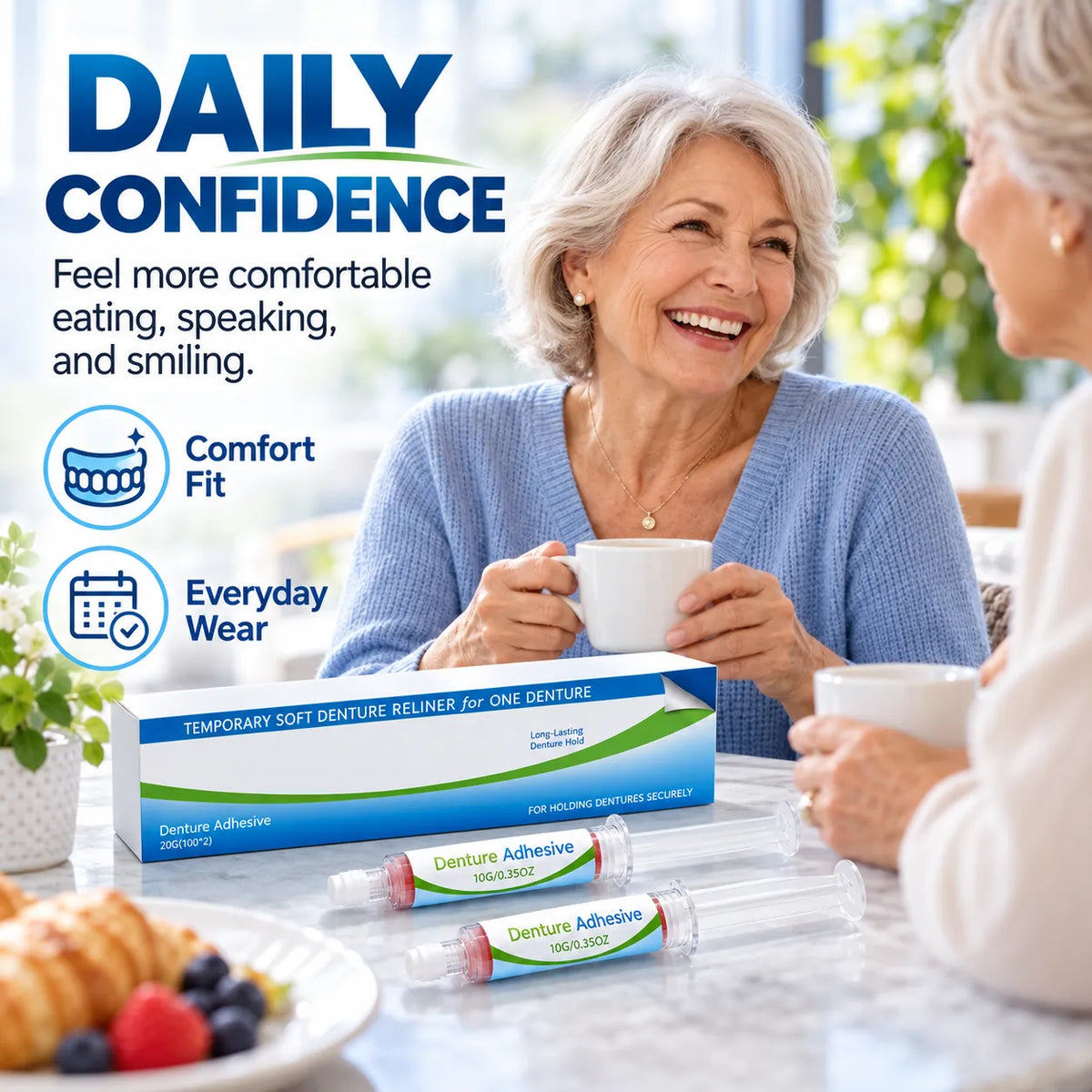 Temporary Soft Denture Reline Kit – Comfortable Fit & Cushioning