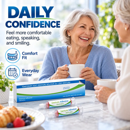 Temporary Soft Denture Reline Kit – Comfortable Fit & Cushioning