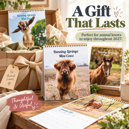 🐮 2027 Mini Farm Animal Calendar – Record adorable farm moments throughout the year