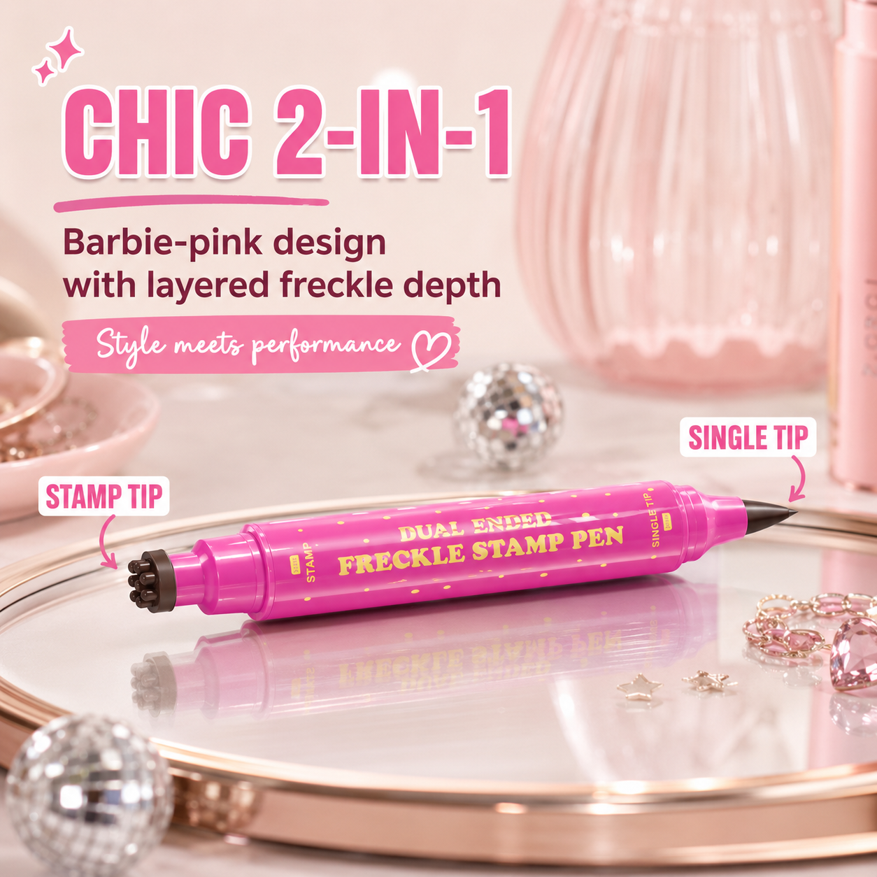 🪄 Instant Sun-Kissed Vibe! Dual-Ended Freckle Pen