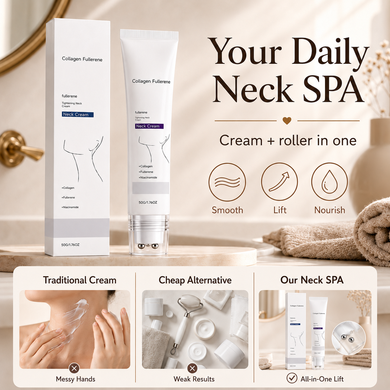 Collagen Fullerene Tightening Neck Cream