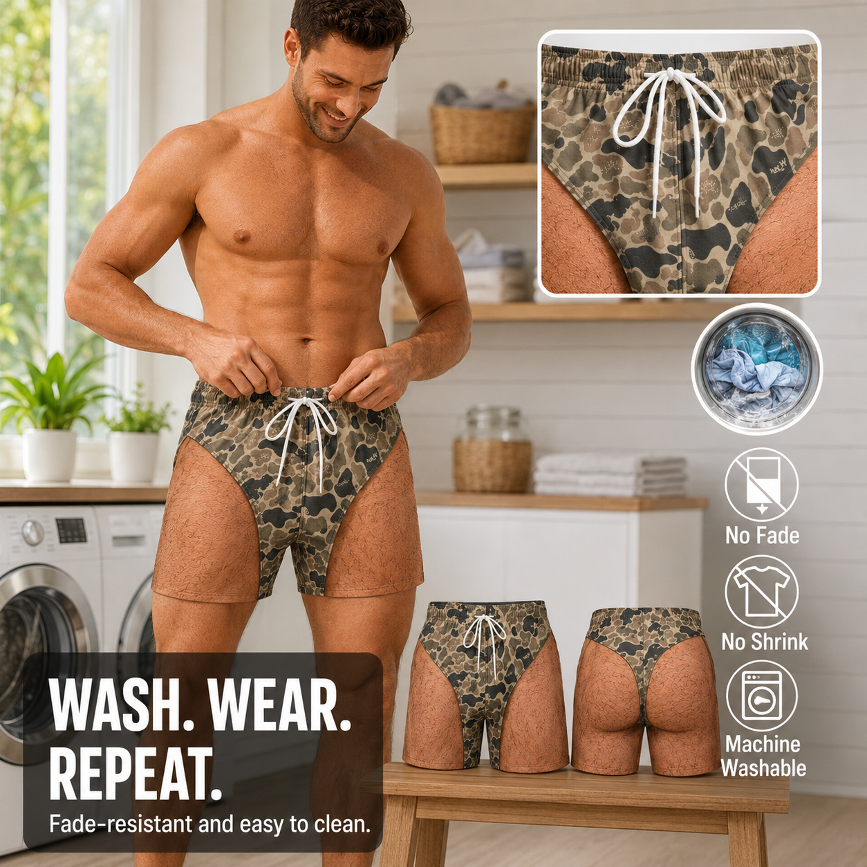 😂 "Barely There" Camo Shorts | Turn Heads Everywhere