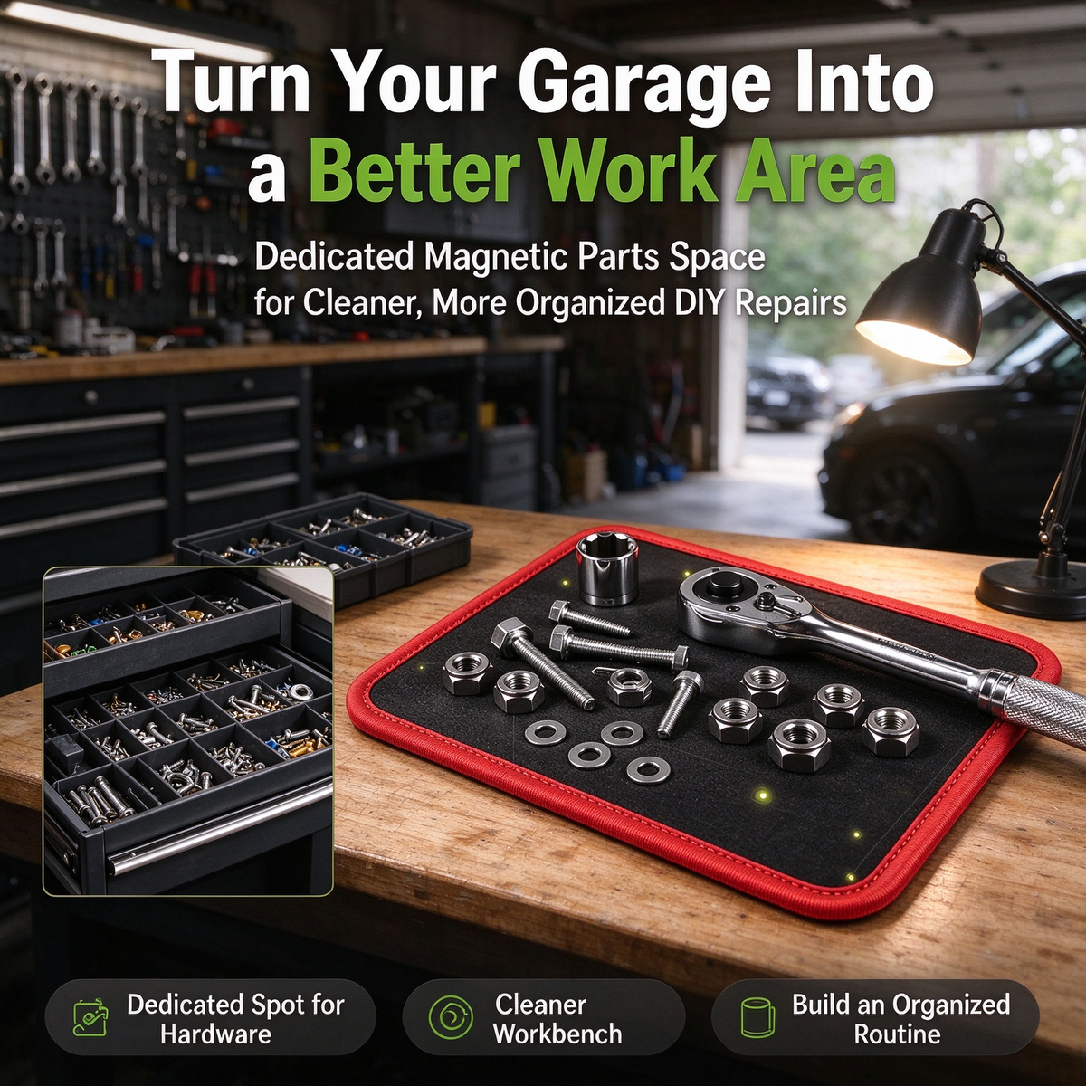 Flexible Magnetic Parts Mat