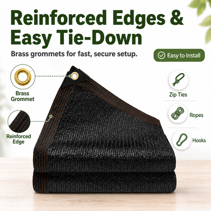 ☀️ 90% UV Block Heavy-Duty Sun Shade Net