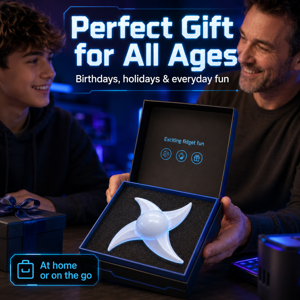 Vortex Glow - 7-Mode LED Light-Up Fidget Spinner⚡