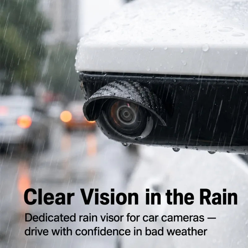 🌧️ Universal Car Camera Rain Shield – Clearer Rear View in Rain & Splash 🚗
