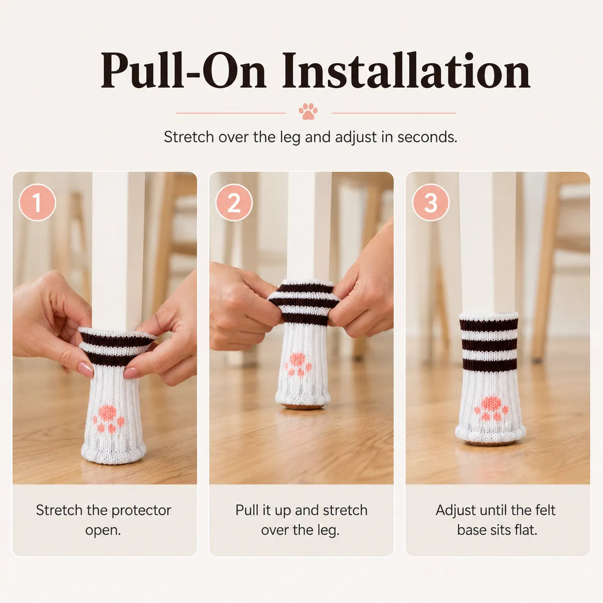 🐾 Adorable Cat Paw Chair Socks – Cute & Protective Furniture Leg Covers