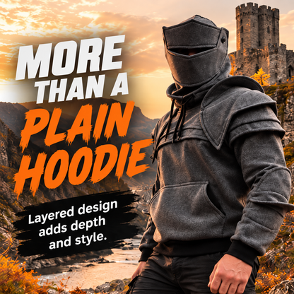 🖤Heavyweight Layered-Look Hoodie – Modern Street Style