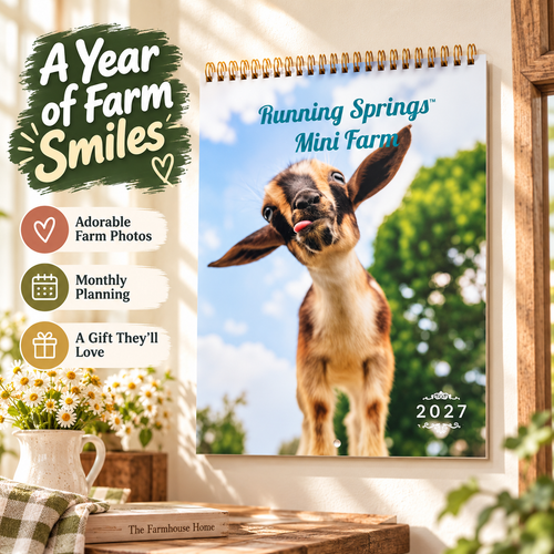 🐮 2027 Mini Farm Animal Calendar – Record adorable farm moments throughout the year