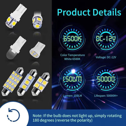 💡 42PCS Car Interior LED Light Kit – Super Bright Upgrade