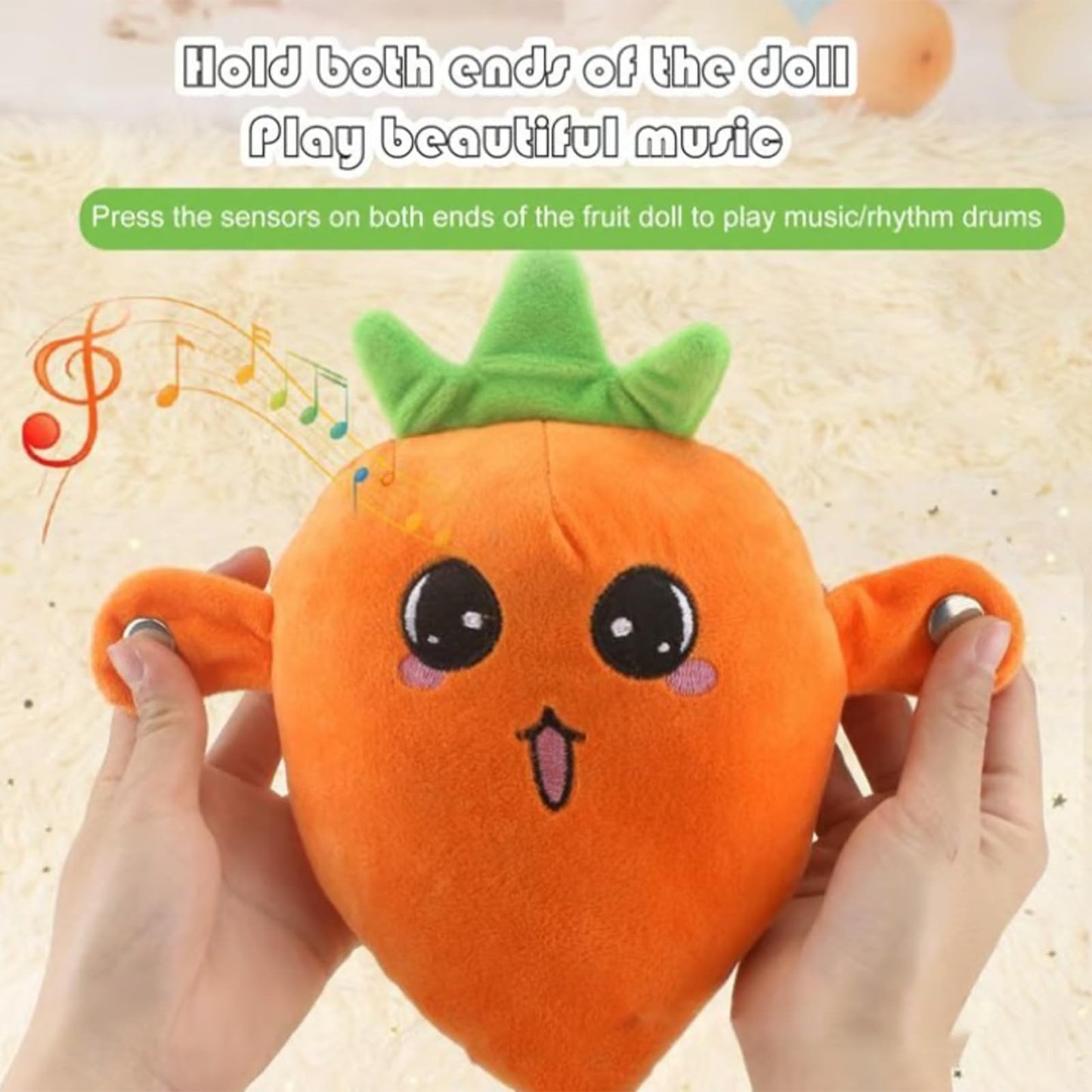 💖Interactive Music Plush Toy Set🍌🍓🥕