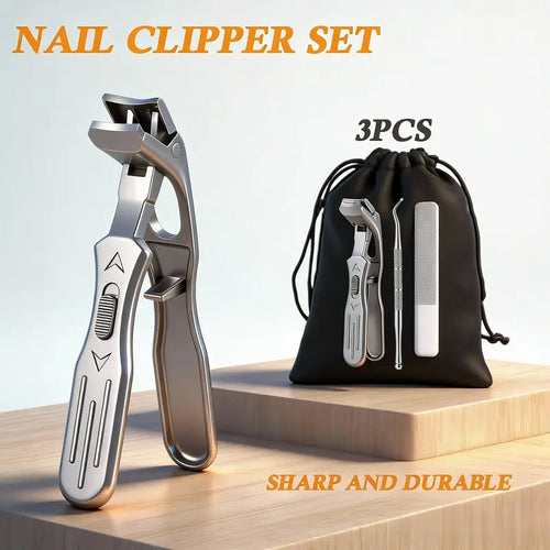 Ergonomic Curved Nail Clipper Set for Easy Care ✂️✨