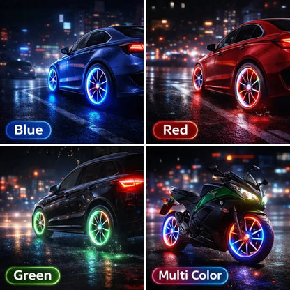 🏎️ Vibration-Sensitive LED Tire Valve Caps