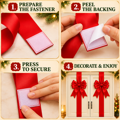 🎀Christmas Bow and Ribbon Decoration Set – Festive Door Decor and Home Decorations
