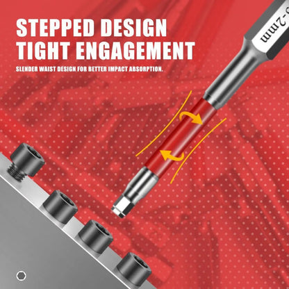 🔩 S2 Steel Hex Bit Set | Magnetic No-Slip Screwdriver Bits ✨