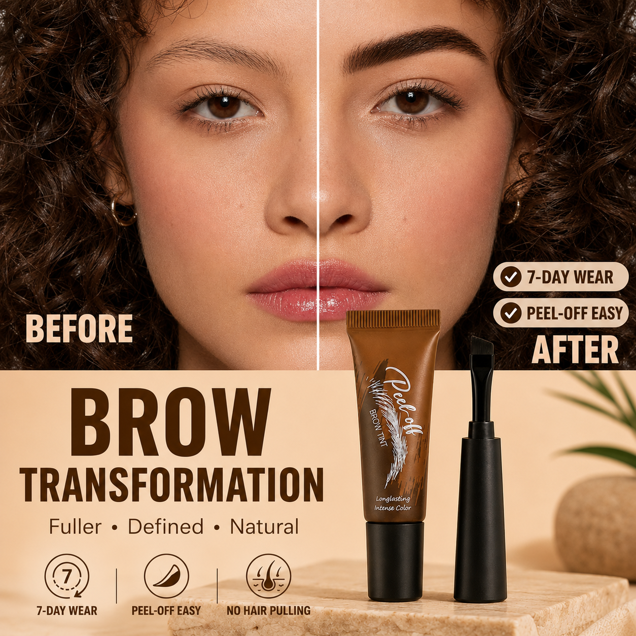 ✨ Peel-Off Brow Tint | 7-Day Wear | Waterproof