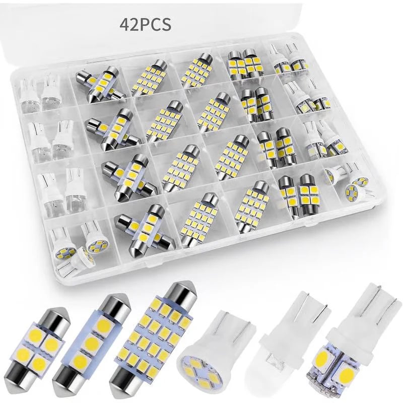 💡 42PCS Car Interior LED Light Kit – Super Bright Upgrade