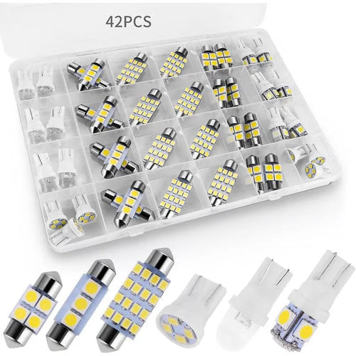 💡 42PCS Car Interior LED Light Kit – Super Bright Upgrade