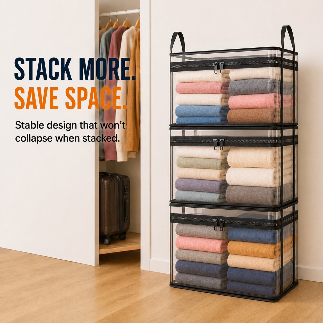 📦 Heavy-Duty Clear Storage Box 🏠 Portable & Durable Design