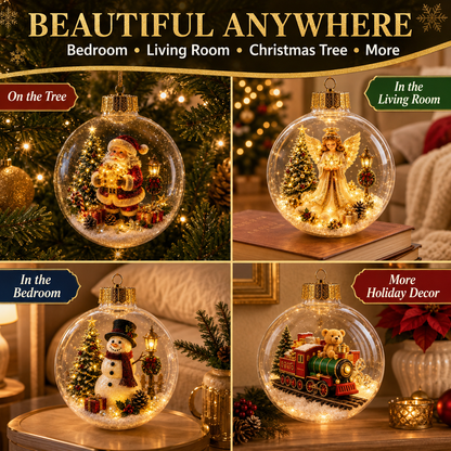 ✨ Magical Illuminated 3D Christmas Baubles – Bring Your Tree to Life!