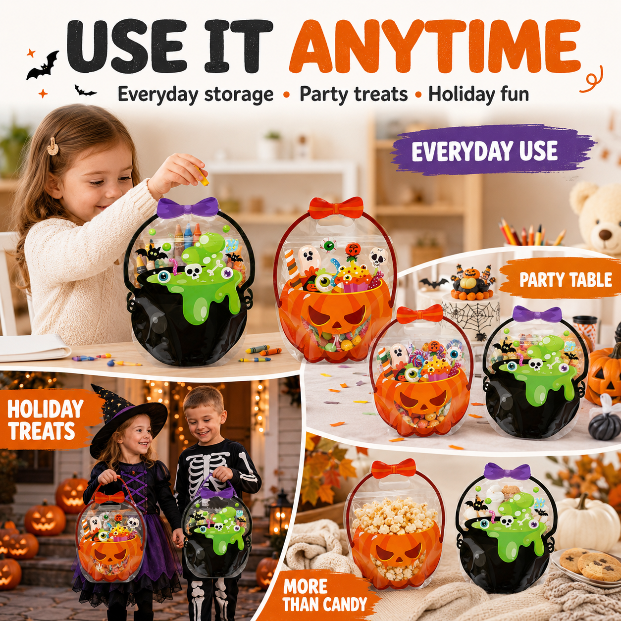 🎃 Stand-Up Halloween Goodie Bags