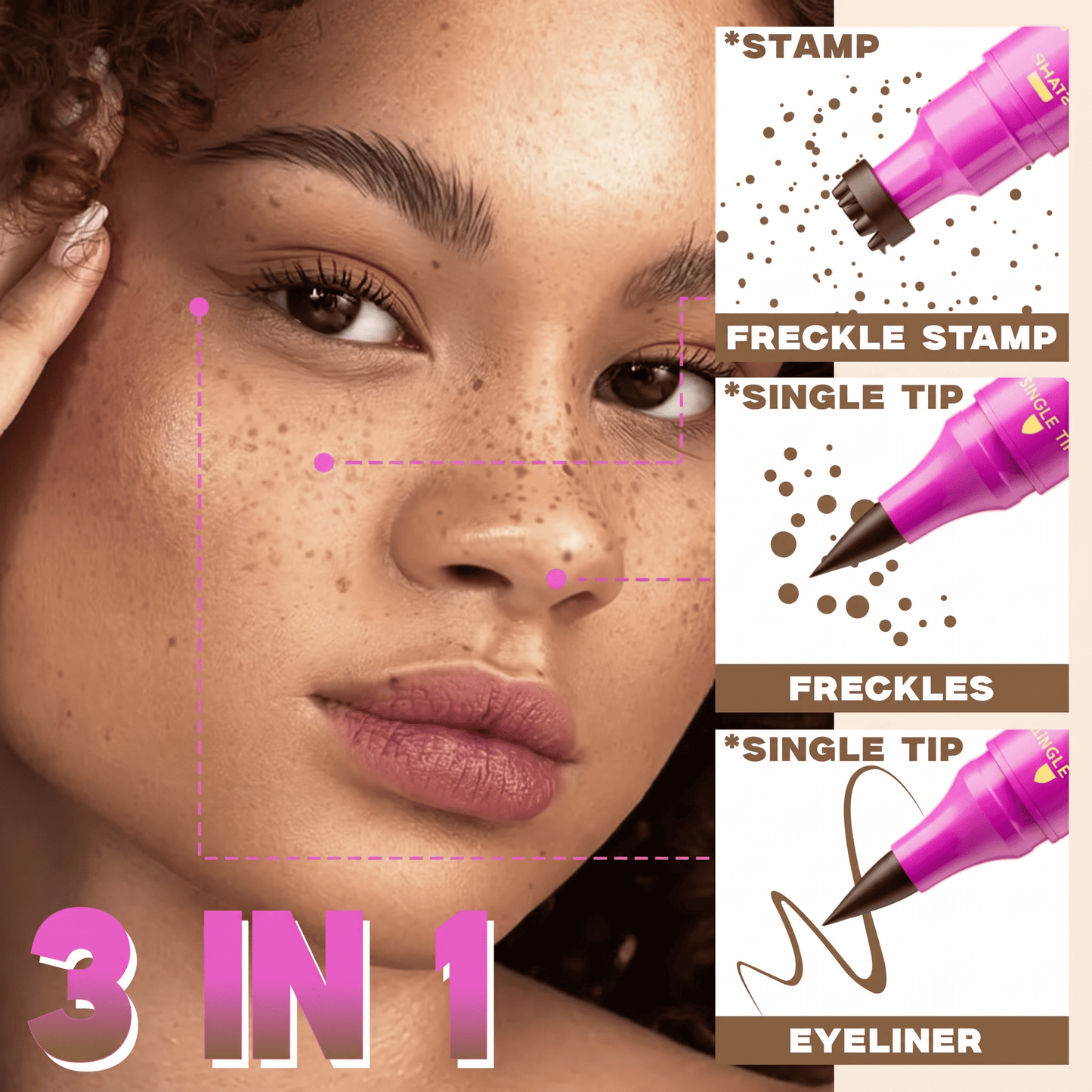 ✨ Waterproof Freckle Pen – Natural Sun-Kissed Look ☀️