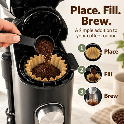 Basket-Style Paper Coffee Filters ☕ For Ninja PB041 & PB051