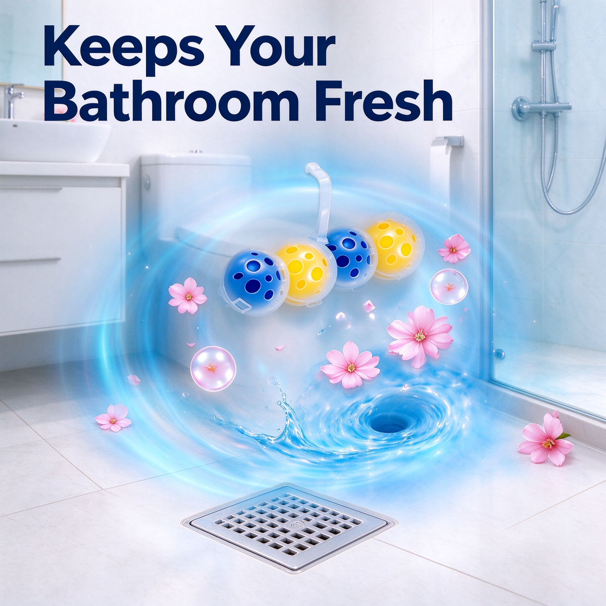 Bathroom refreshing cleaning ball(3Pcs)