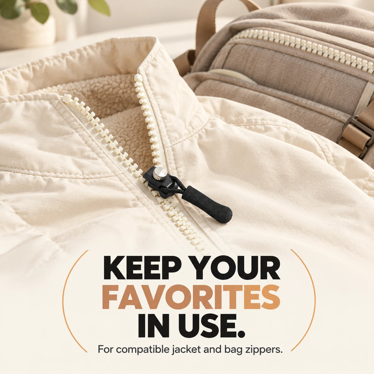 Zipper Repair Slider – No-Sew Screw-On for #3 & #5 Zippers 🧵