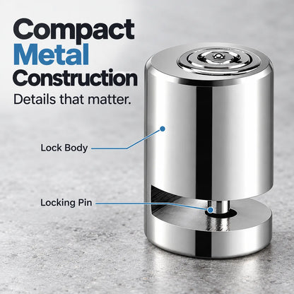 🔒 Compact Disc Brake Lock with 2 Keys