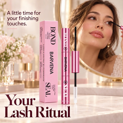 ✨ 2-in-1 Lash Bond & Seal for DIY Cluster Lashes 💗 Black Bond + Clear Seal