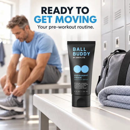 🧴 Men’s Groin Deodorant Cream – Powder-Like Finish & Anti-Chafing Care, Mountain Breeze, 4 fl oz