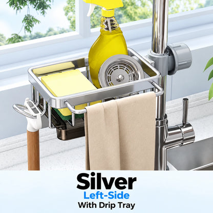 Faucet-Mounted Sink Caddy 🧺 Clutter-Free Sink Organizer