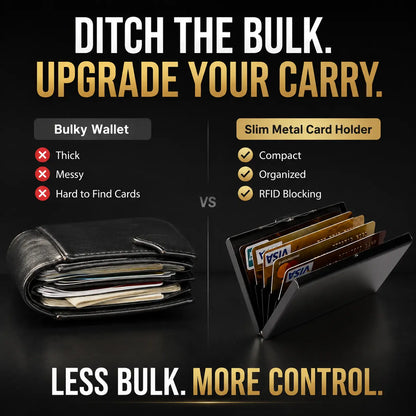 🔒 Ultra-Slim RFID Blocking Card Holder