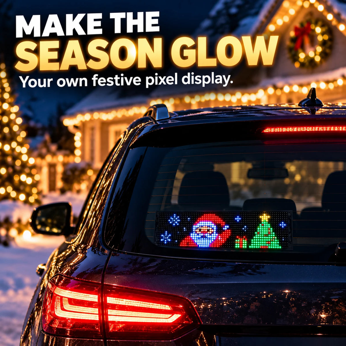Custom LED Pixel Display | Your Text, Colors & Effects ✨
