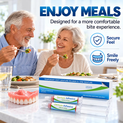 Temporary Soft Denture Reline Kit – Comfortable Fit & Cushioning