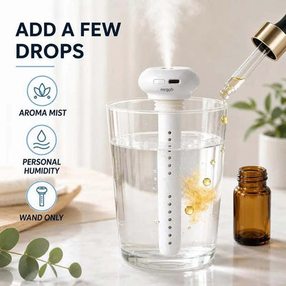 💧 Portable USB-C Cool Mist Humidifier – Tank-Free Ultrasonic Mist Maker