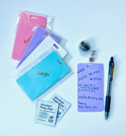 🩺Erasable Badge Note(🖊️Write. Wipe. Repeat.)