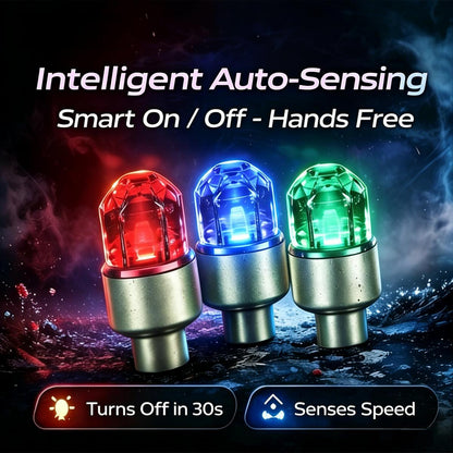 🏎️ Vibration-Sensitive LED Tire Valve Caps