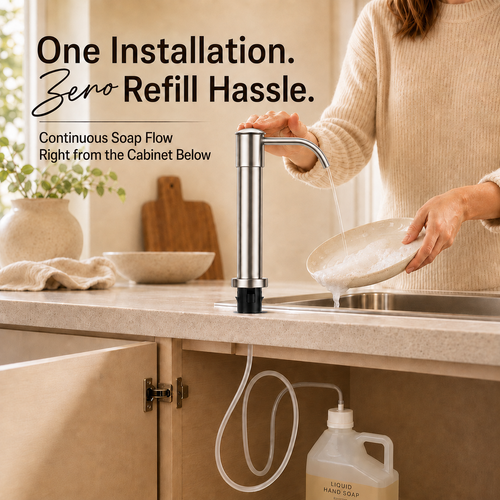 304 Stainless Steel Soap Dispenser Extension Tube Kit