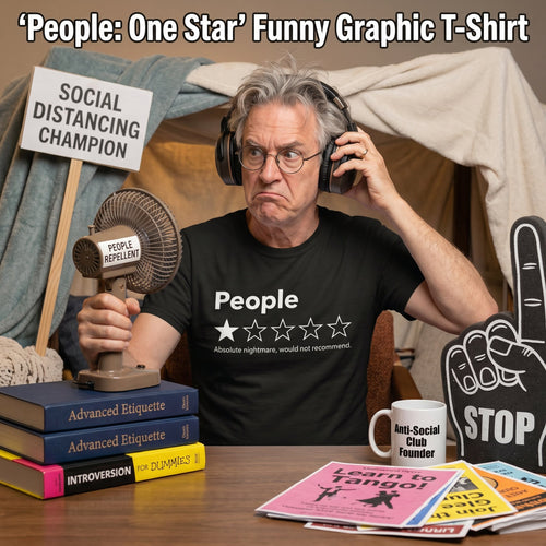 ⭐ "People: One Star" Funny Graphic T-Shirt