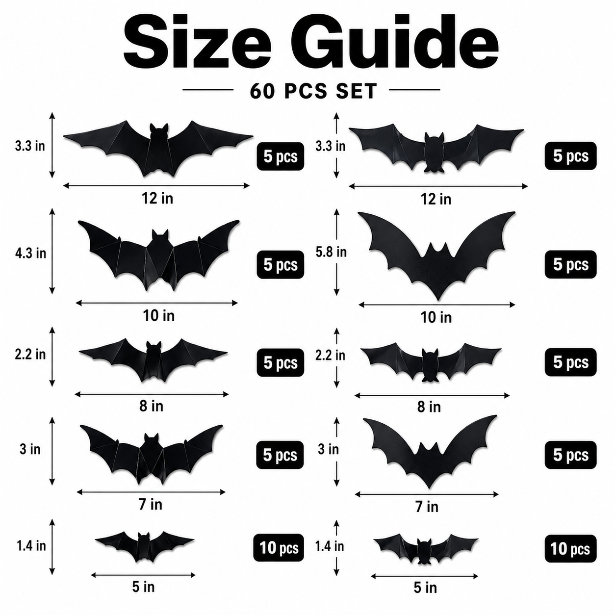 Glowing 3D Halloween Bat Decor 🦇🎃