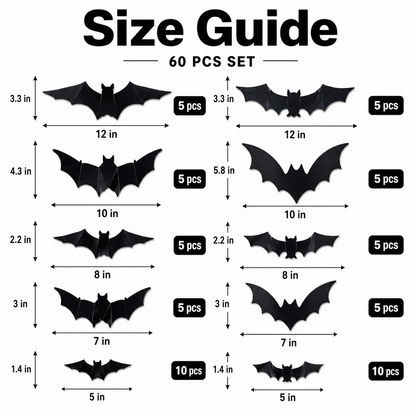 Glowing 3D Halloween Bat Decor 🦇🎃