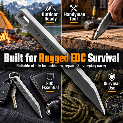 🛠️Powerful pry bar - Extra strong keychain pry bar, suitable for everyday use